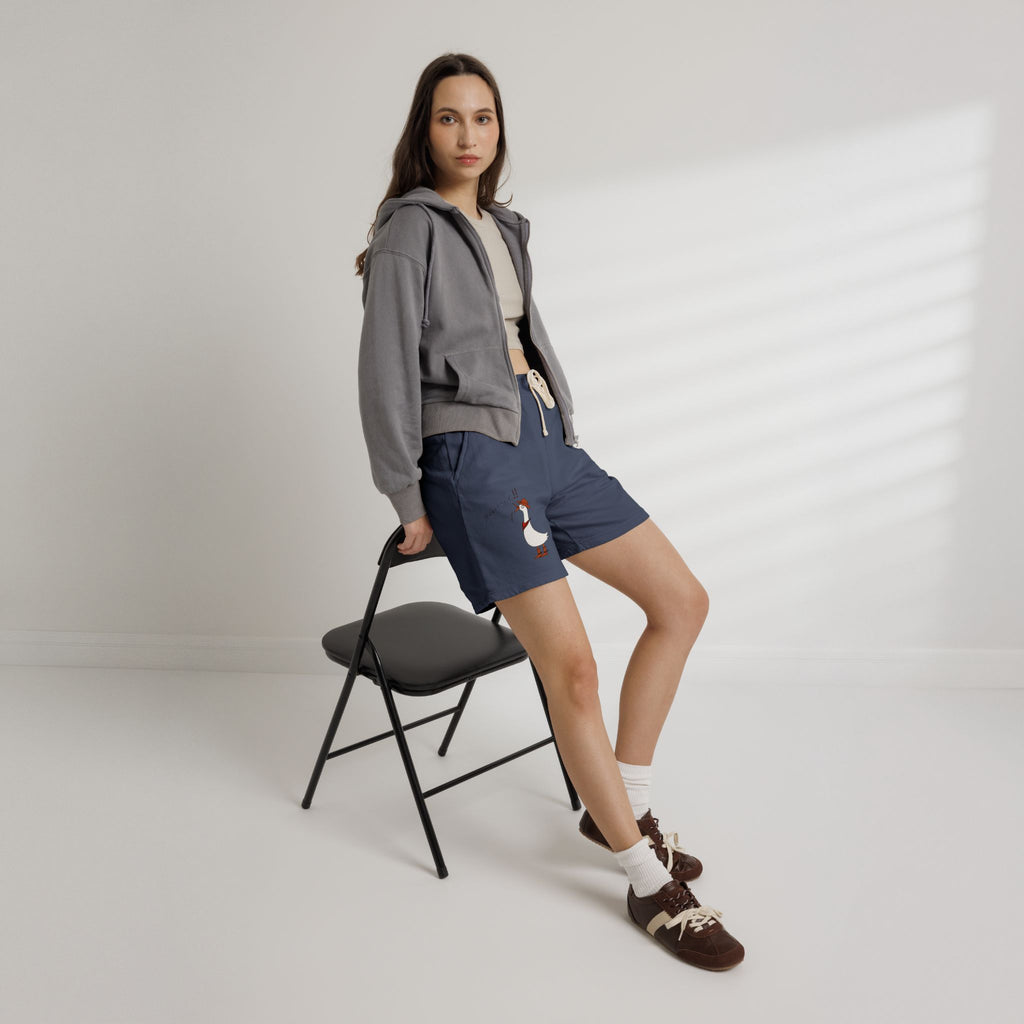 Cowboy Goose -  Illustration Sweat Shorts | Casual Graphic Shorts