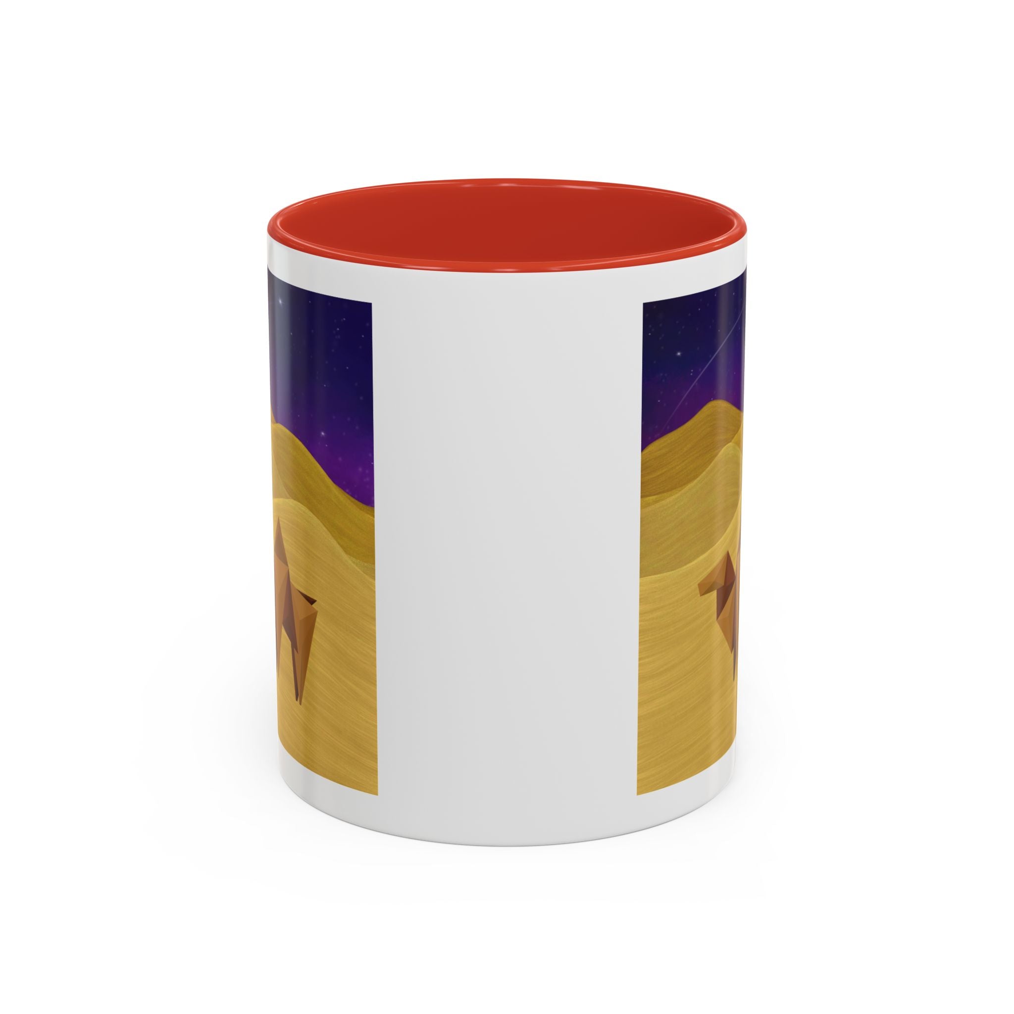 Camel Desert Accent Coffee Mug — Origami Camel Night Sky (11/15oz)