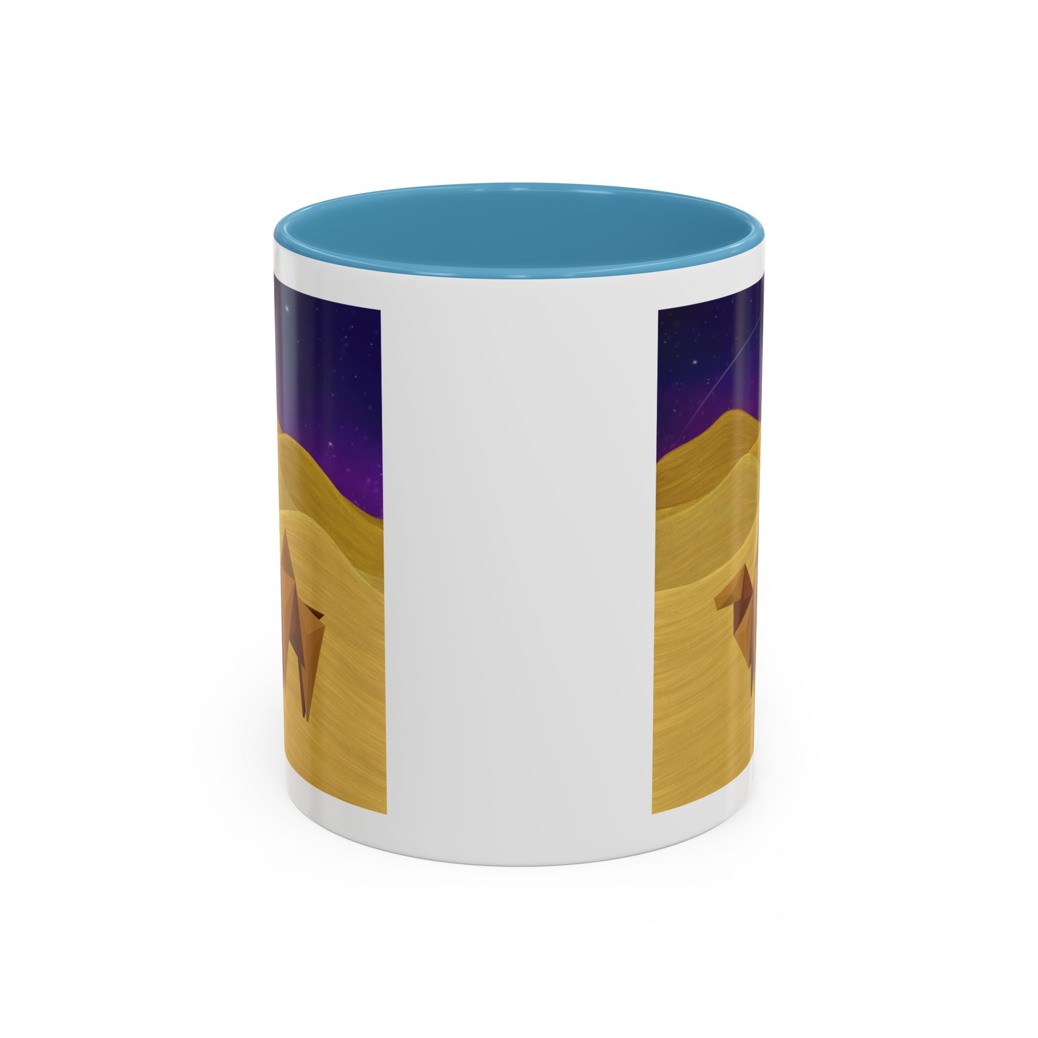 Camel Desert Accent Coffee Mug — Origami Camel Night Sky (11/15oz)
