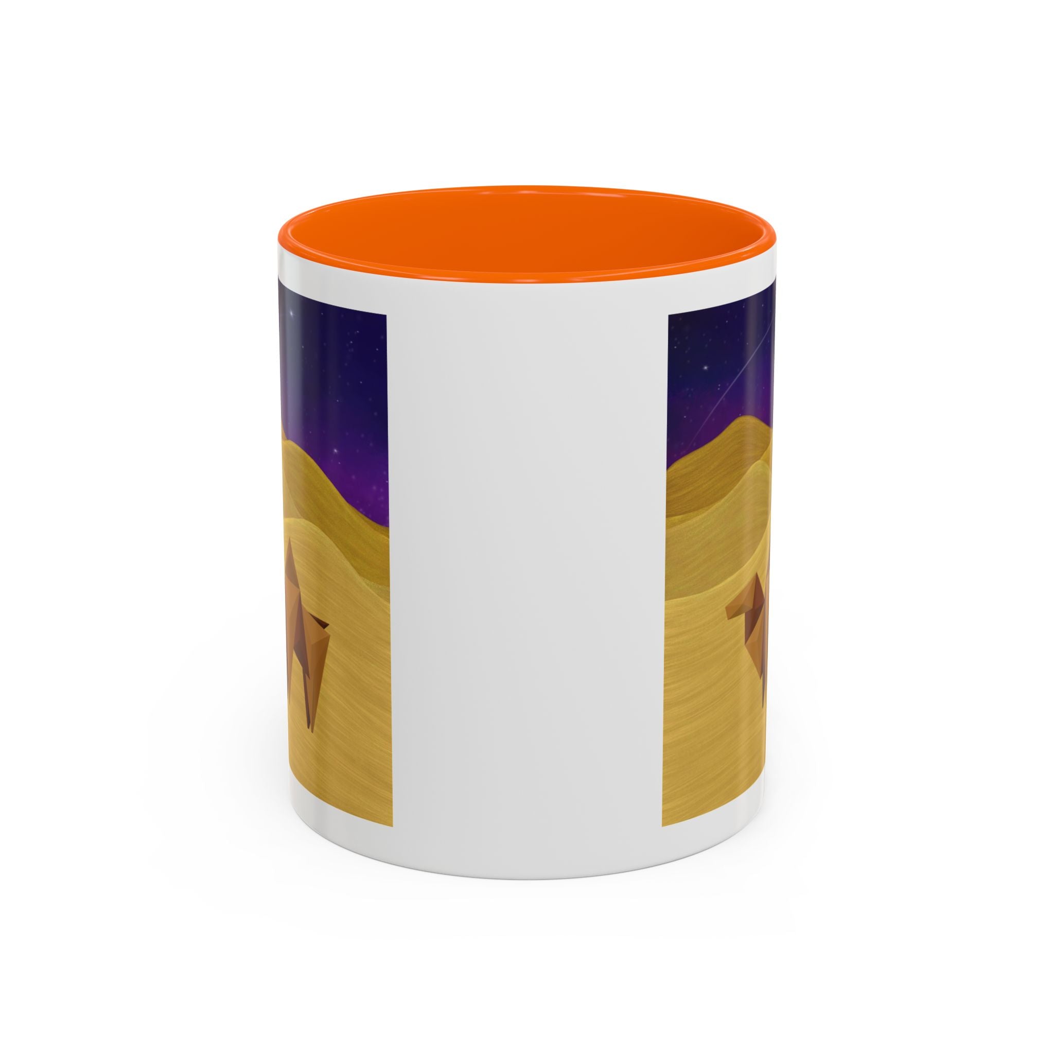 Camel Desert Accent Coffee Mug — Origami Camel Night Sky (11/15oz)