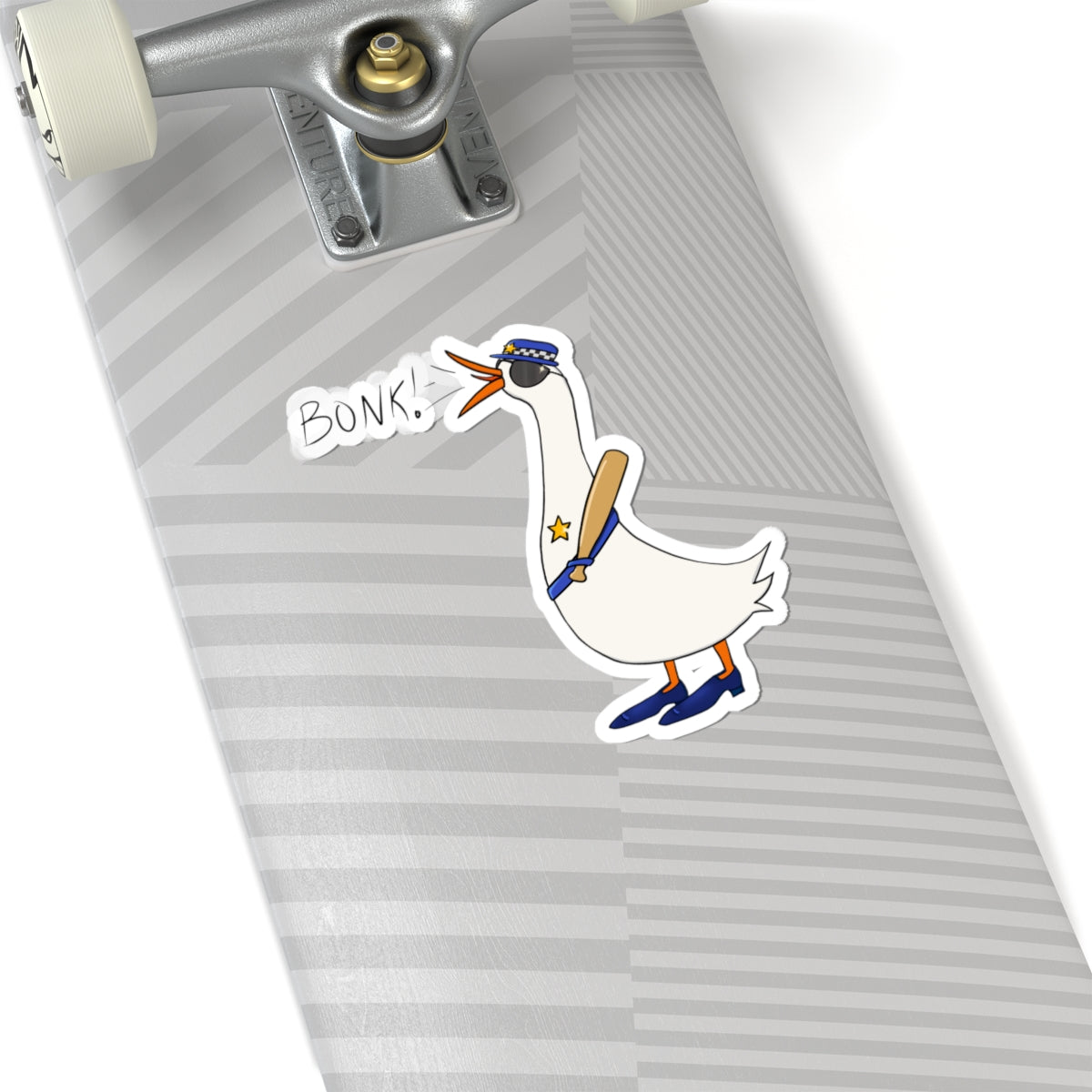 Bonk Police Goose Kiss-Cut Sticker