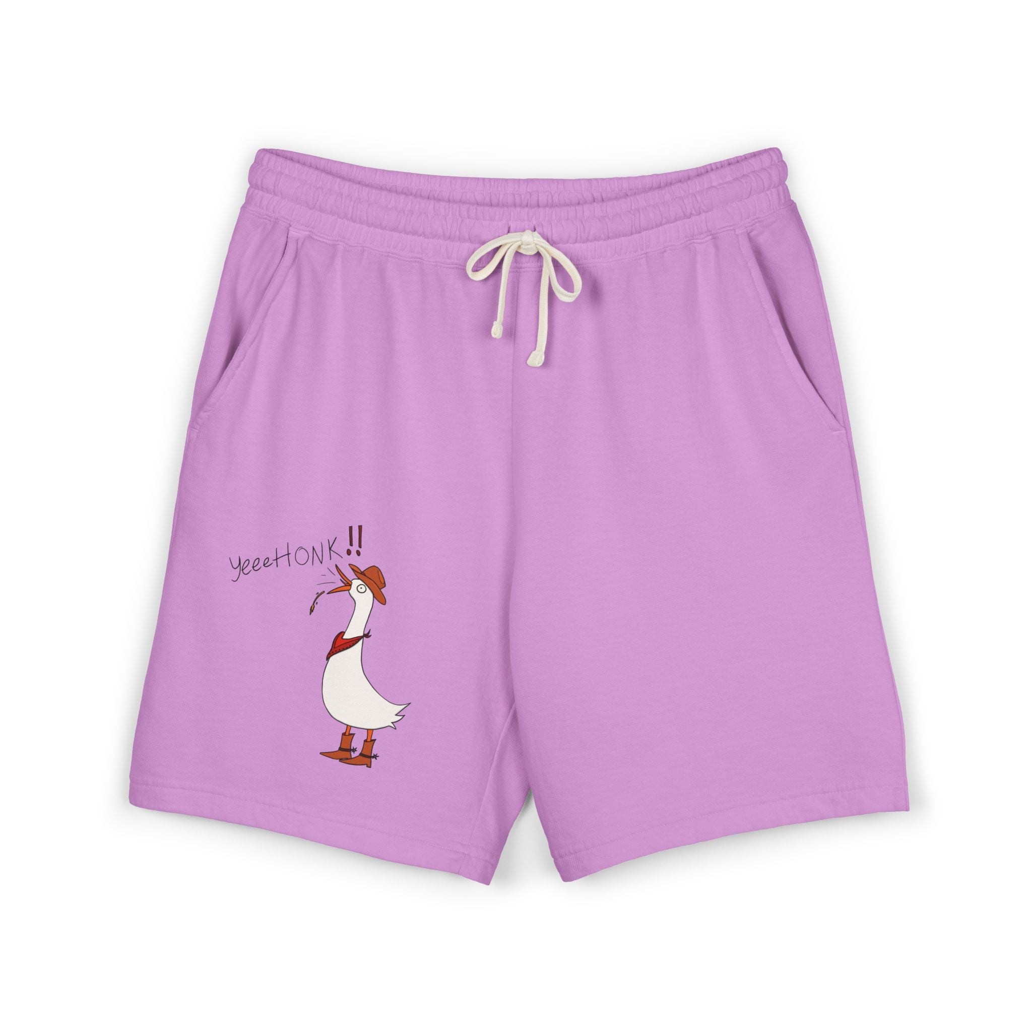 Cowboy Goose -  Illustration Sweat Shorts | Casual Graphic Shorts