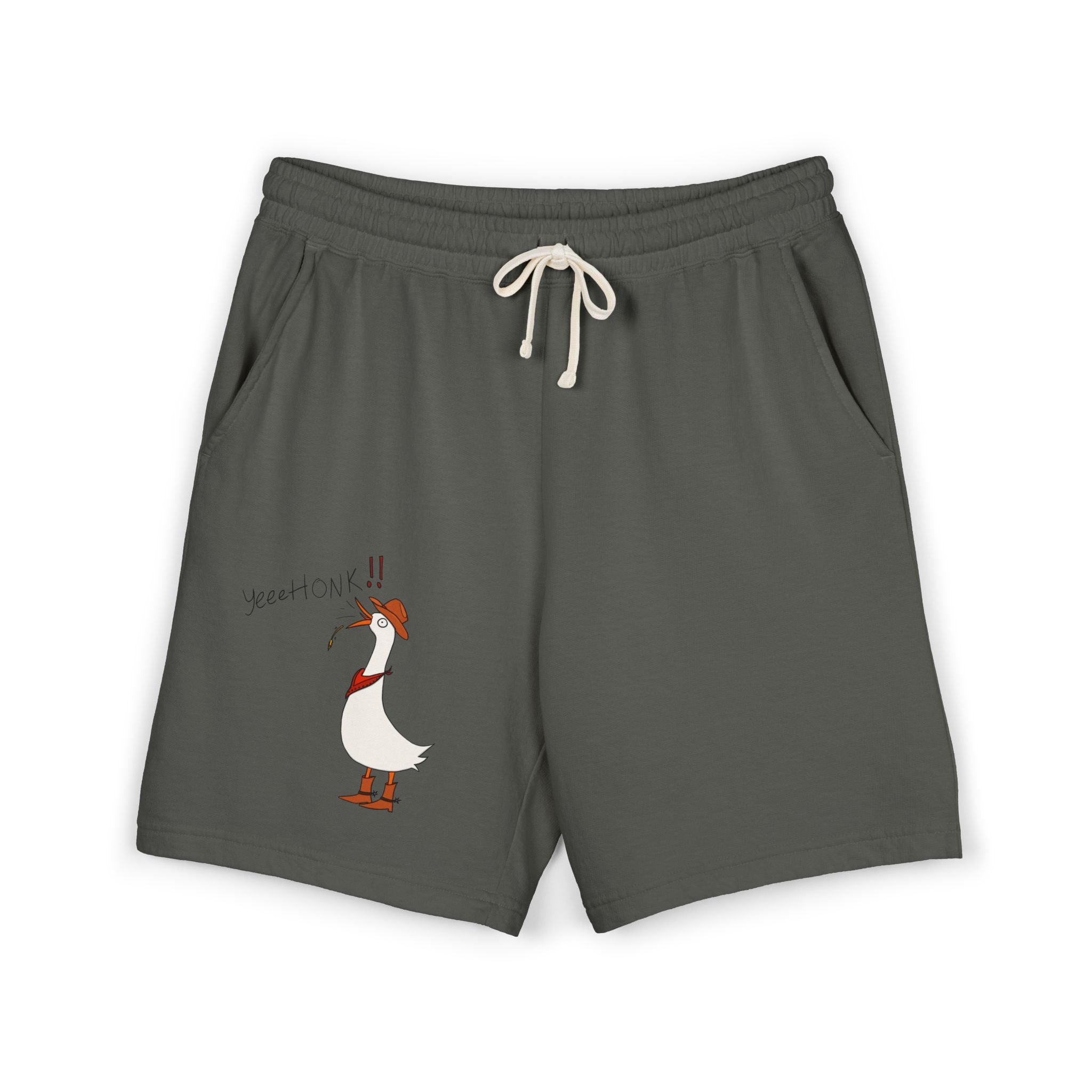 Cowboy Goose -  Illustration Sweat Shorts | Casual Graphic Shorts