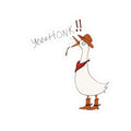 YeeetHonk Cowboy Goose Kiss-Cut Sticker