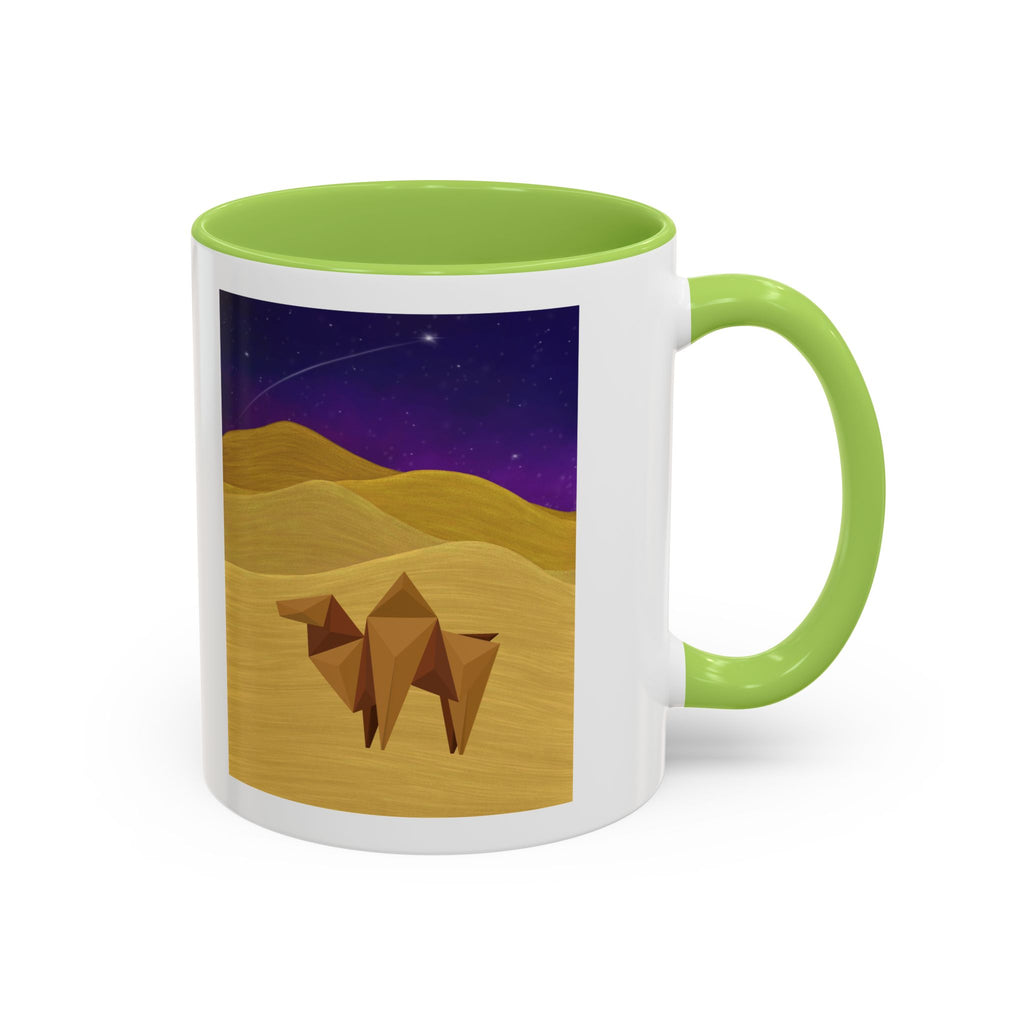 Camel Desert Accent Coffee Mug — Origami Camel Night Sky (11/15oz)