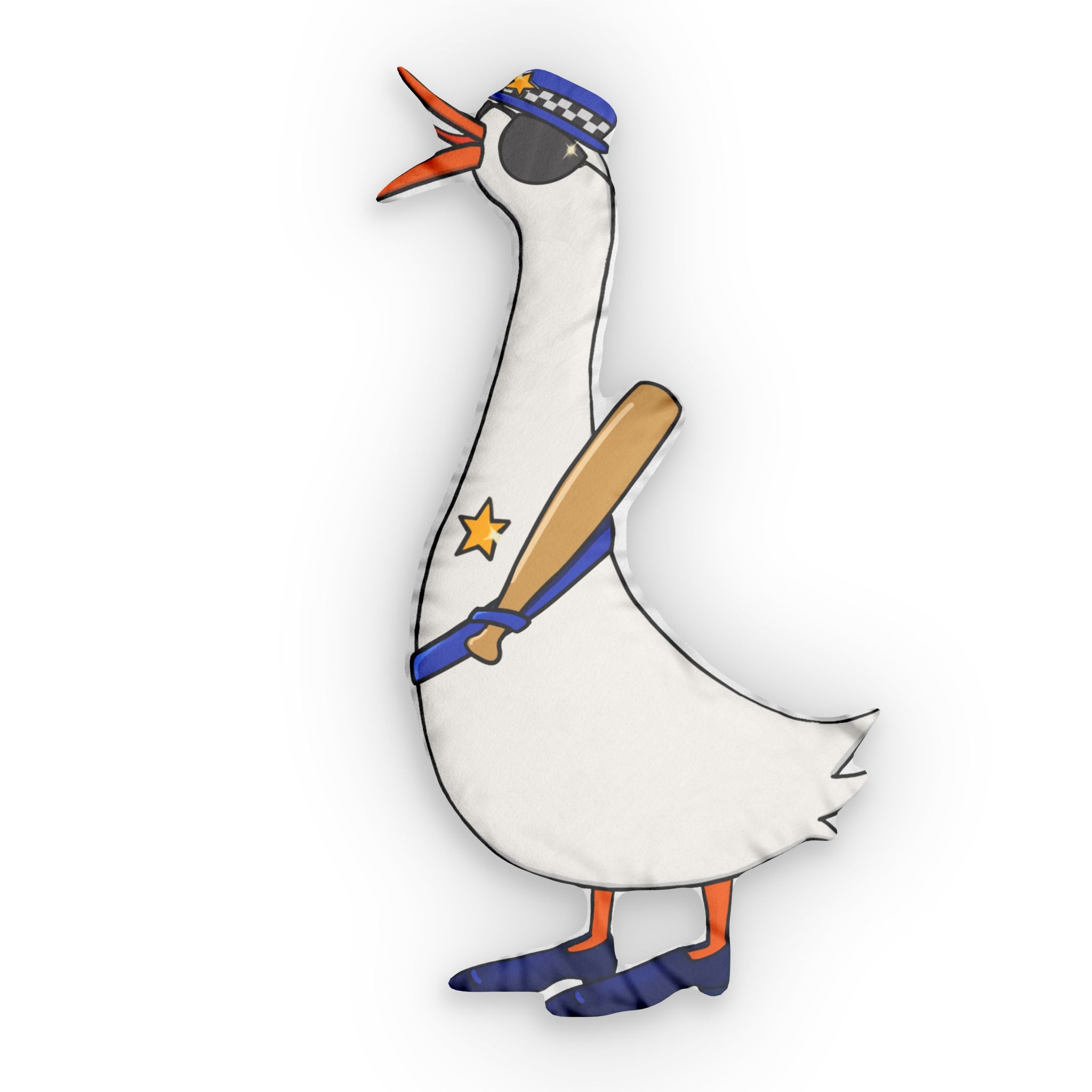 Police Goose Pillow —  Goose Decorative Throw Pillow