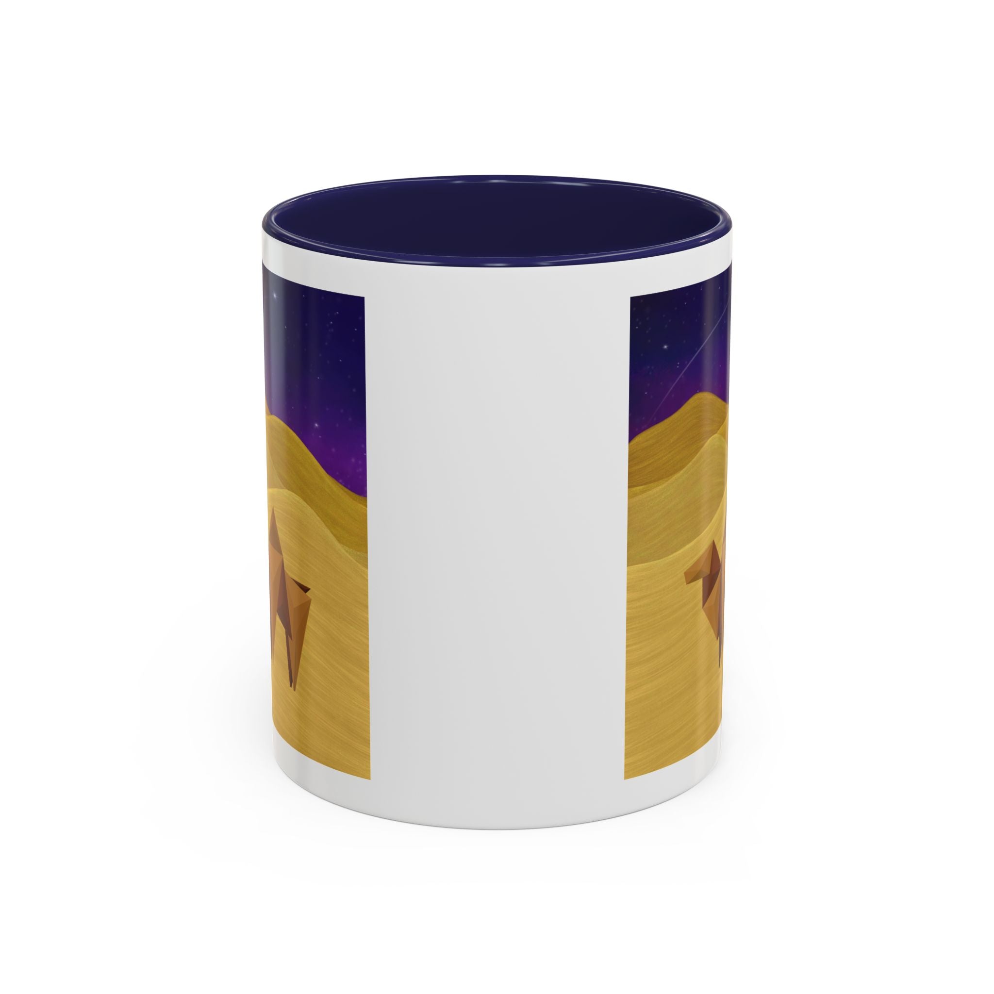 Camel Desert Accent Coffee Mug — Origami Camel Night Sky (11/15oz)
