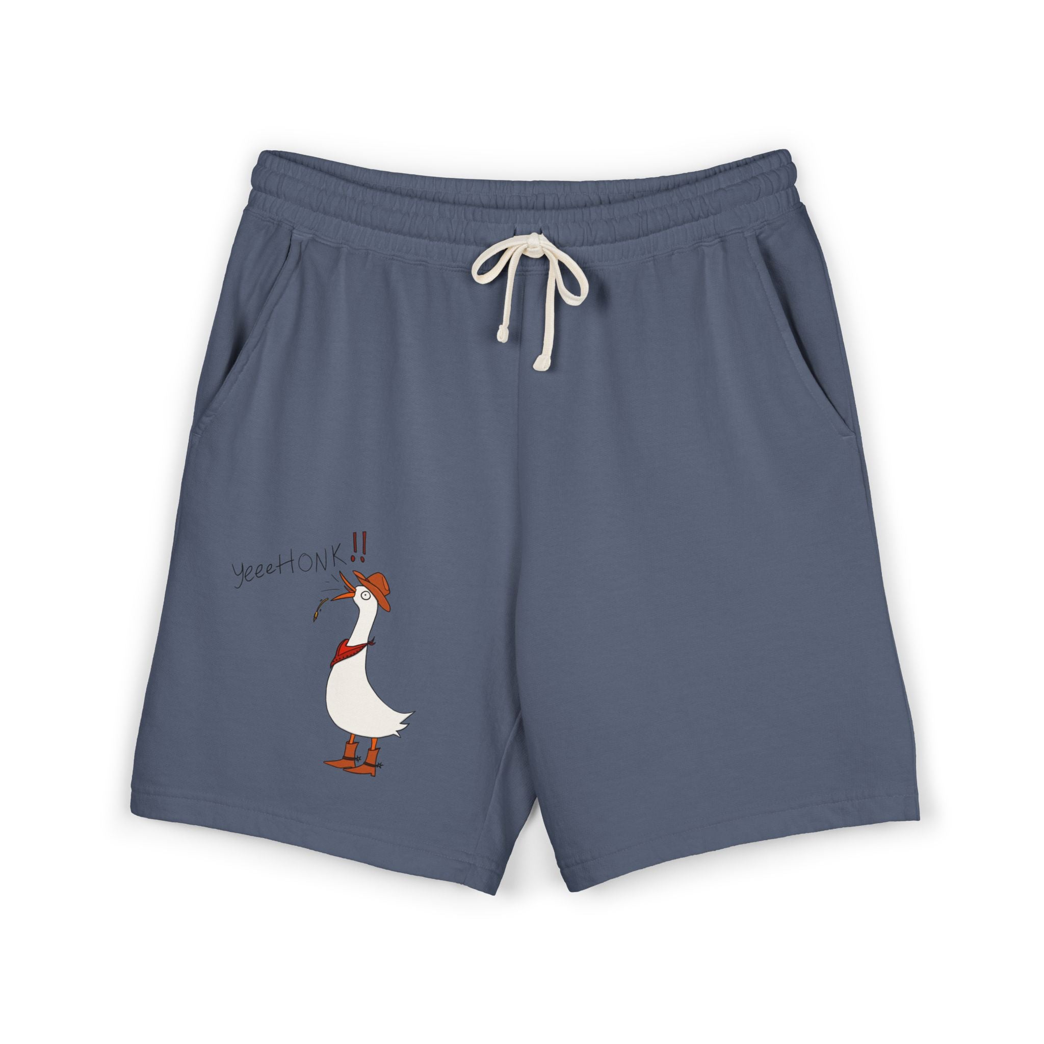 Cowboy Goose -  Illustration Sweat Shorts | Casual Graphic Shorts