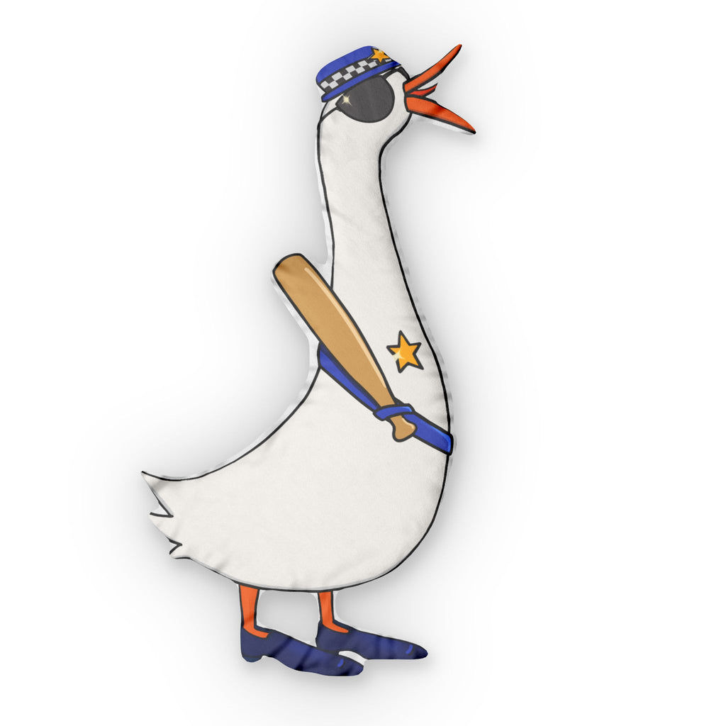 Police Goose Pillow —  Goose Decorative Throw Pillow