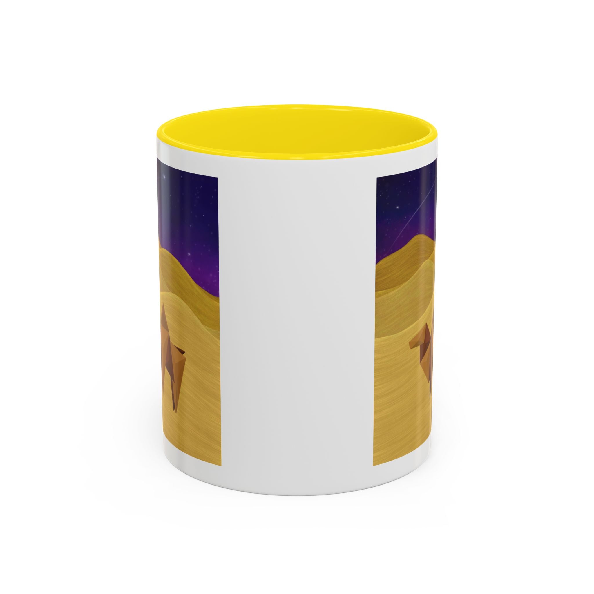 Camel Desert Accent Coffee Mug — Origami Camel Night Sky (11/15oz)