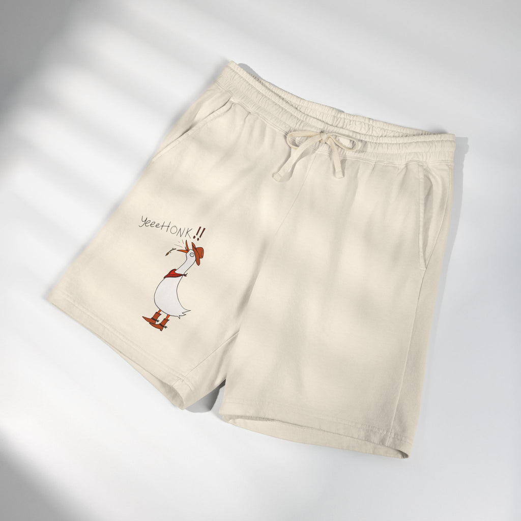 Cowboy Goose -  Illustration Sweat Shorts | Casual Graphic Shorts