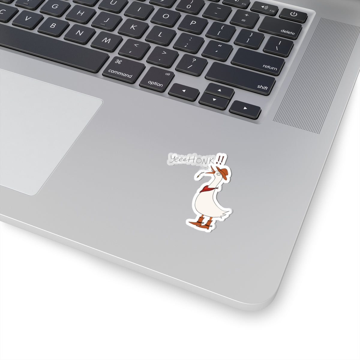 YeeetHonk Cowboy Goose Kiss-Cut Sticker