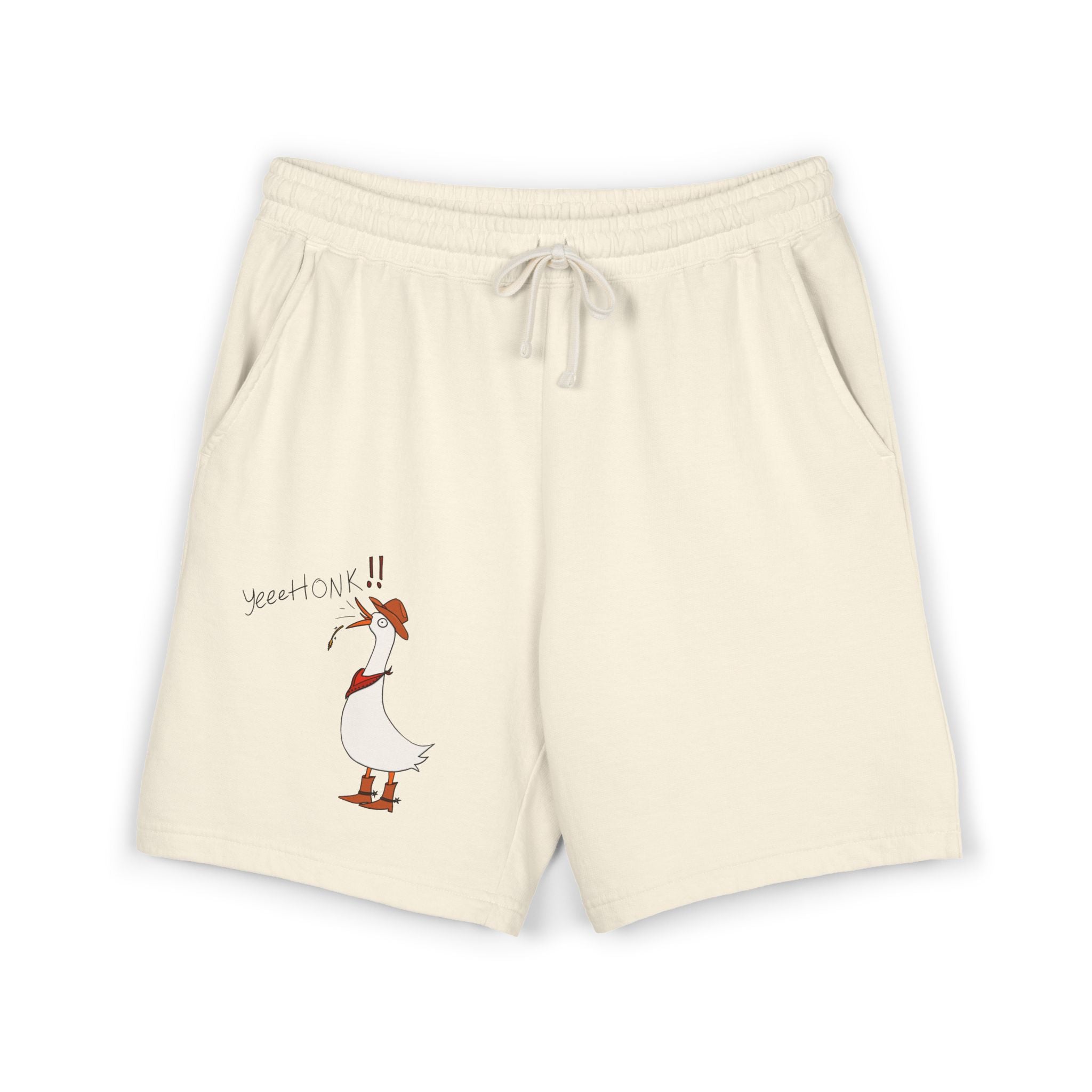 Cowboy Goose -  Illustration Sweat Shorts | Casual Graphic Shorts