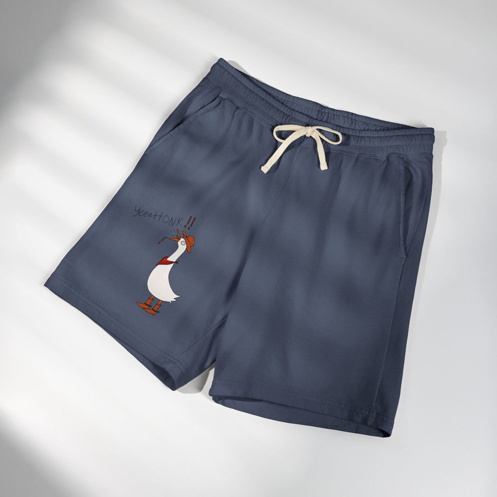 Cowboy Goose -  Illustration Sweat Shorts | Casual Graphic Shorts