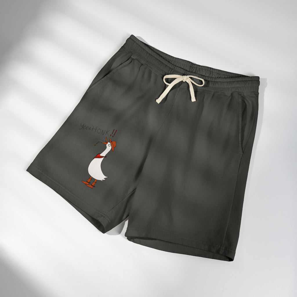 Cowboy Goose -  Illustration Sweat Shorts | Casual Graphic Shorts