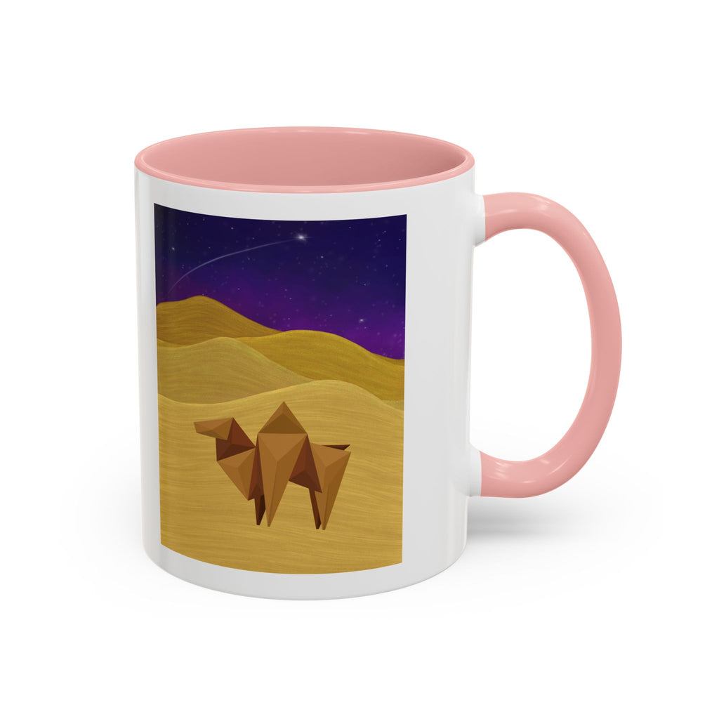 Camel Desert Accent Coffee Mug — Origami Camel Night Sky (11/15oz)